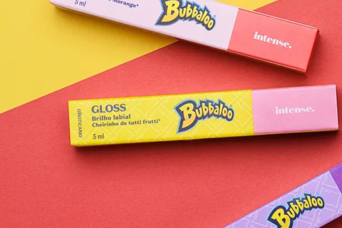 Intense Gloss Labial Vermelho Morango Bubbaloo 5ml da Boticário