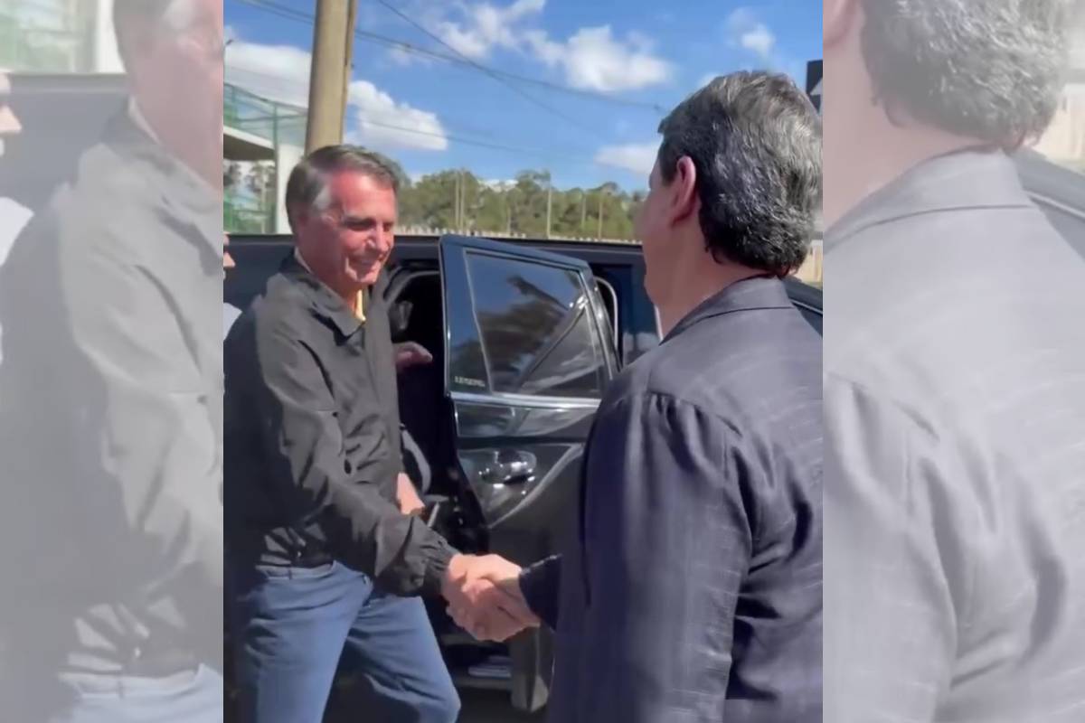 Tarcísio e Bolsonaro almoçaram juntos, em Brasília, um dia após o anúncio do tarifaço – Foto: Reprodução/Instagram/ND