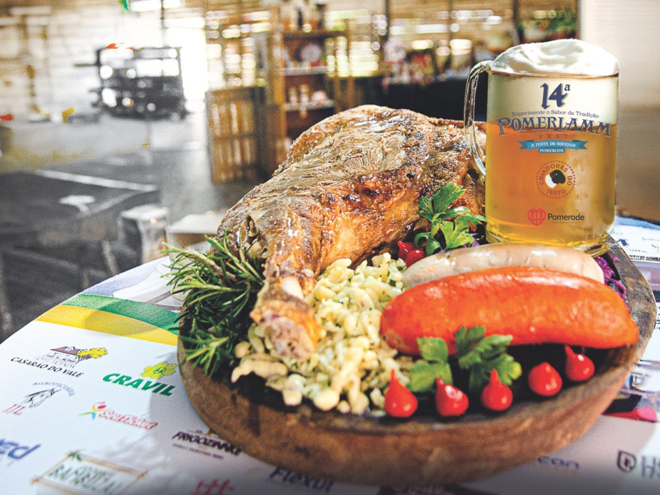 Gastronomia com pratos típicos da culinária alemã - Divulgação/ND.