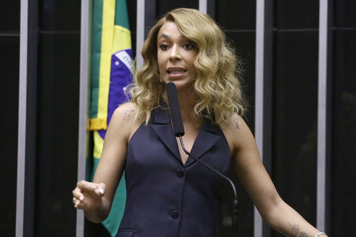 Erika Hilton chama PDL de “nojento” e reforça que “criança não é mãe”Foto: Vinicius Loures/Câmara dos Deputados/ND