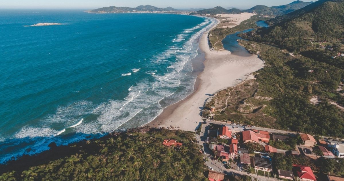 Praia do Siriú, em Garopaba - Prefeitura de Garopaba/Divulgação/ND