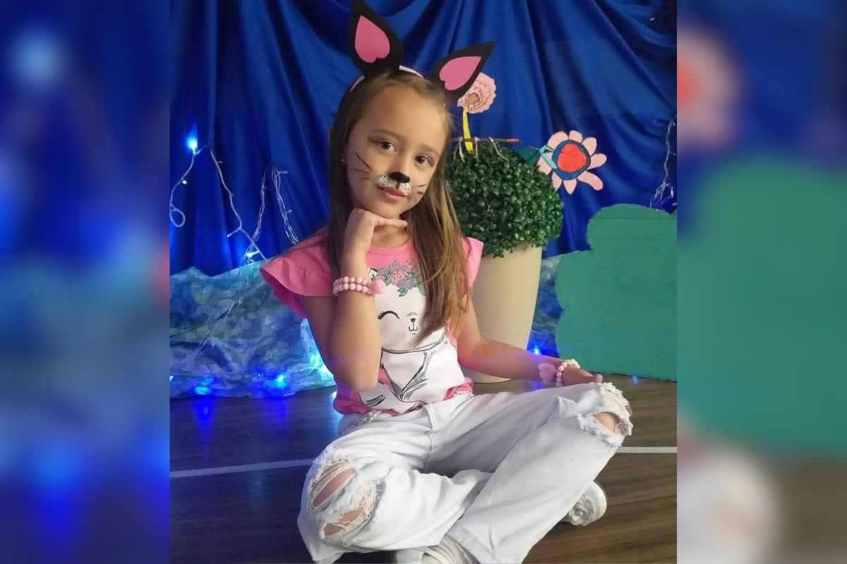 Helena foi atropelada em Curitibanos, na tarde de terça-feira (26). - Divulgação/ND