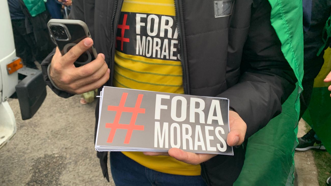 Manifestações a favor de Jair Bolsonaro e pela anistia em Florianópolis – Foto: Vivian Leal/ND