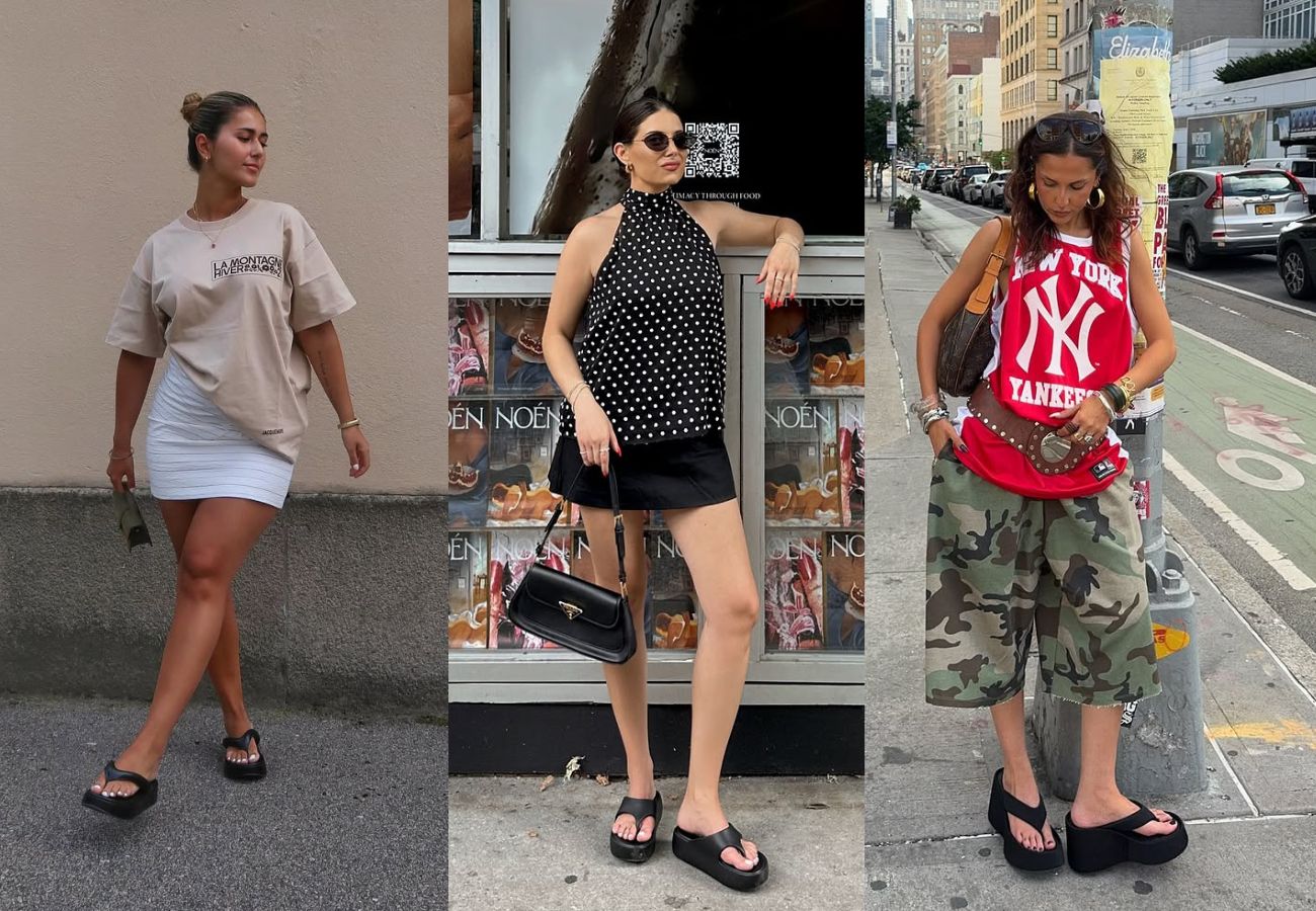 O chinelo de plataforma está de volta e promete dominar o verão de 2026Foto: Reprodução/Instagram/ND