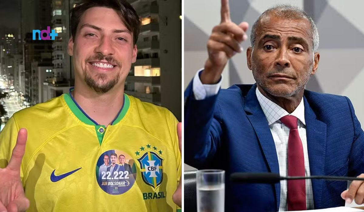 Renan Bolsonaro ironizou o senador Romário e pressionou posicionamento do ex-seleção brasileira sobre o impeachment de Moraes 