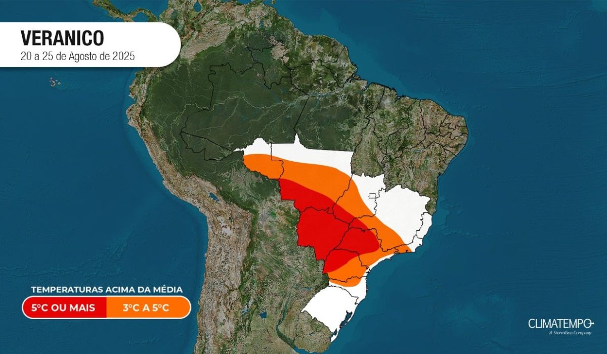 Climatempo prevê veranico no Centro-Sul na próxima semana