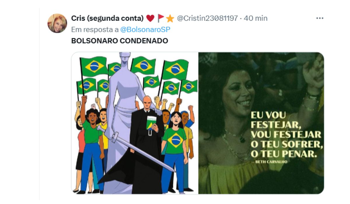 #BolsonaroCondenado – Foto: X/Reprodução/ND