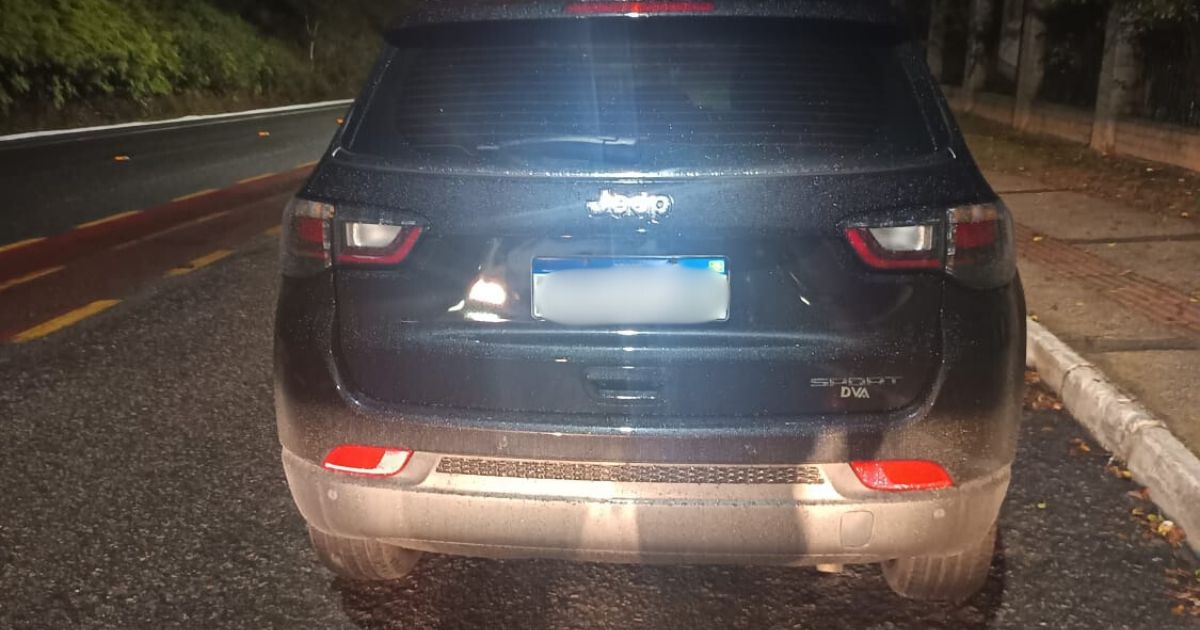 Carro de americano desaparecido é localizado pela PM; veículo estaria abandonado – Foto: PMSC/Divulgação