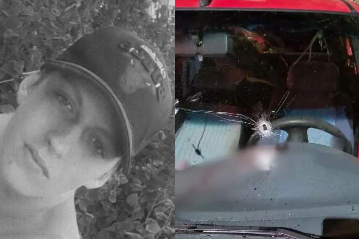 Jovem foi atingido com um tiro na cabeça quando estava ao volante em SC – Foto: Corpo de Bombeiros Militar de Porto União/Divulgação/ND