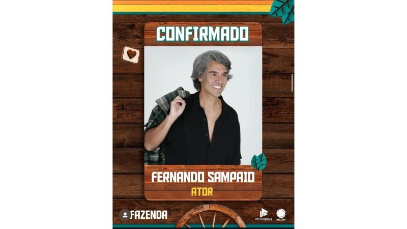 Fernando Sampaio. - Reprodução/RECORD