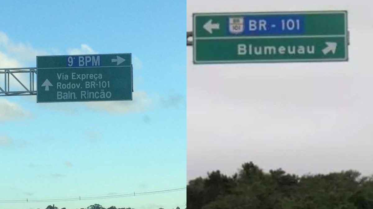 8 vezes em que placas com erros de ortografia foram flagradas em SC; veja fotos
