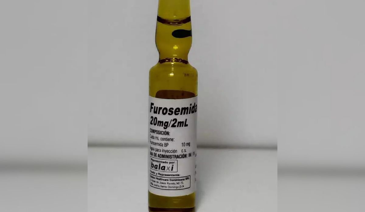 Frasco de furosemida injetável – Foto: Reprodução/ND