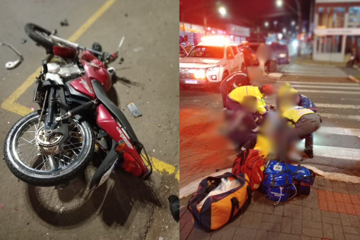 Imagens fortes: vídeo flagra momento em que moto bate em carreta e motociclista morre em SC