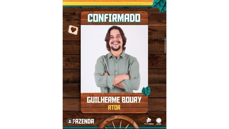 Guilherme Boury. - Reprodução/RECORD