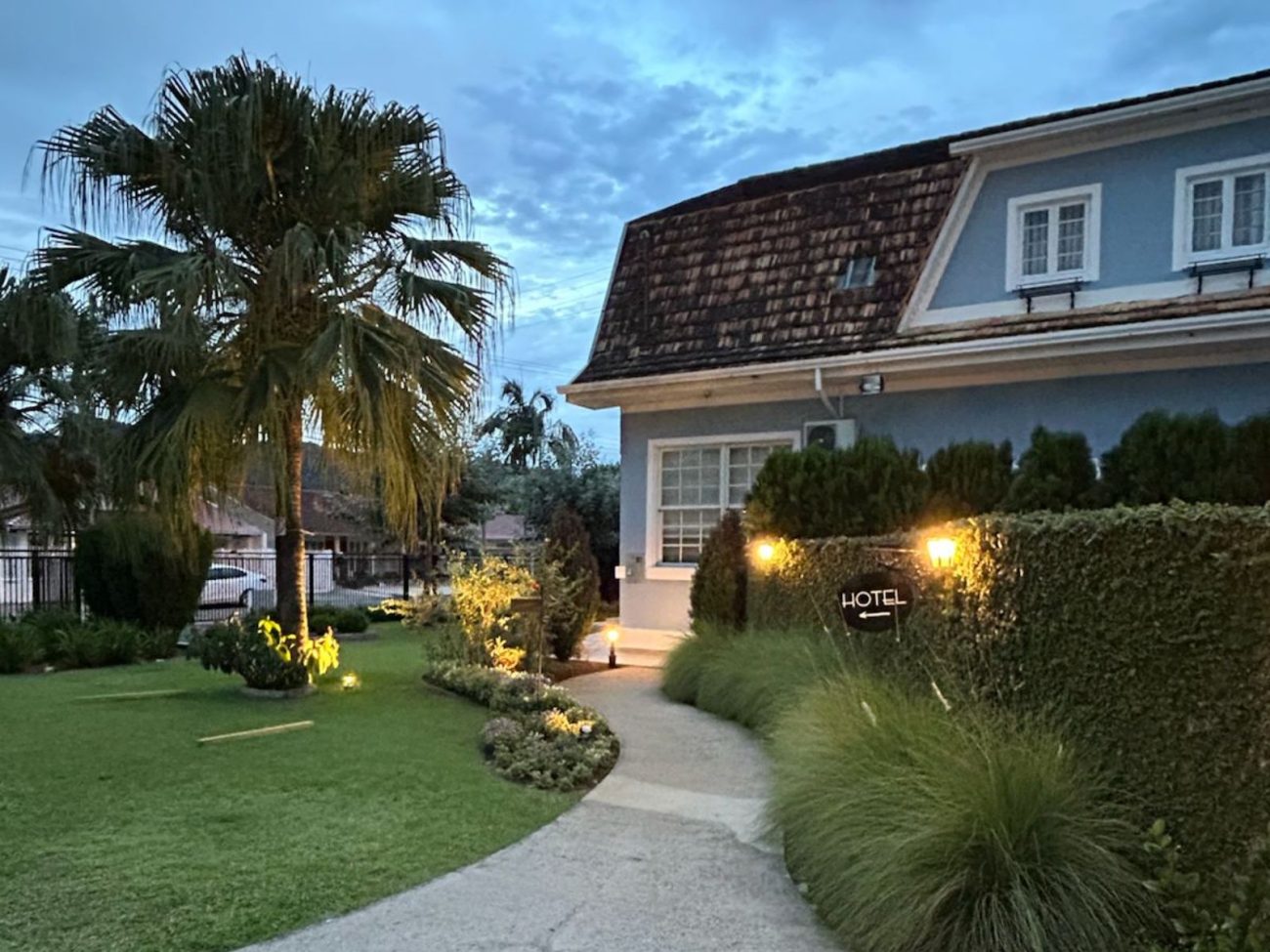 Hotel Jardim Bulevard, em Ituporanga, fica em um casarão histórico da cidade - Divulgação/Hotel Jardim Bulevard/ND