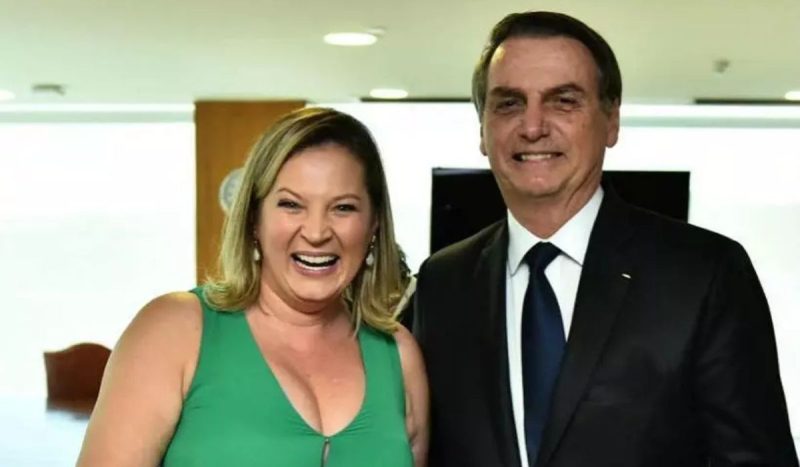 Joice Hasselmann e Jair Bolsonaro - Marcos Corrêa/PR