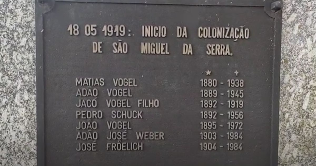 Marco preserva a memória dos imigrantes que construíram a Igreja de Pedra - Reprodução/Internet/ND
