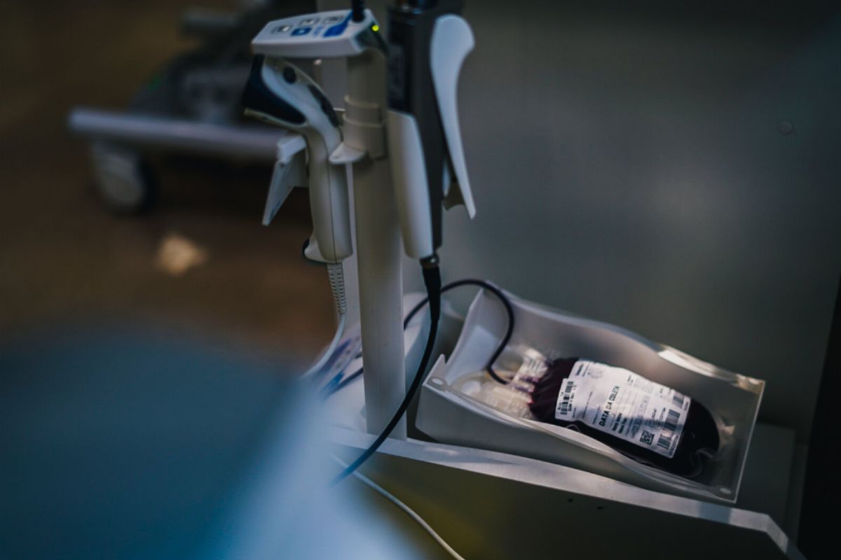 As bolsas de sangue total serão armazenadas no hangar da Polícia Civil