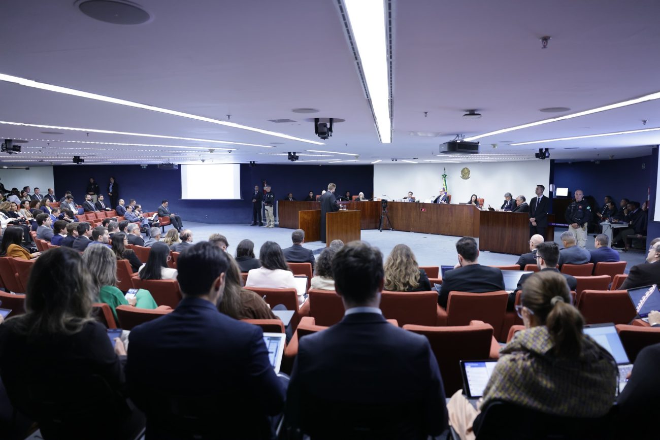 Bolsonaro e outros sete réus são julgados pelo STF por tentativa de golpe de Estado. Foto: Gustavo Moreno/STF