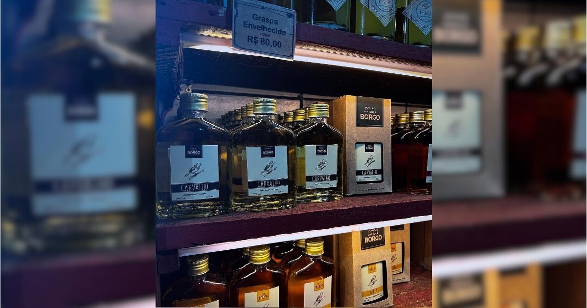 Produtos da Vinícola Borgo, localizada em Nova Veneza - Vinícola Borgo/Divulgação/ND