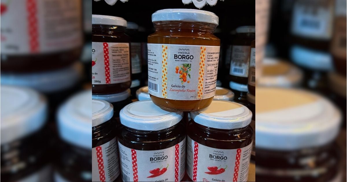 Produtos da Vinícola Borgo, localizada em Nova Veneza - Vinícola Borgo/Divulgação/ND