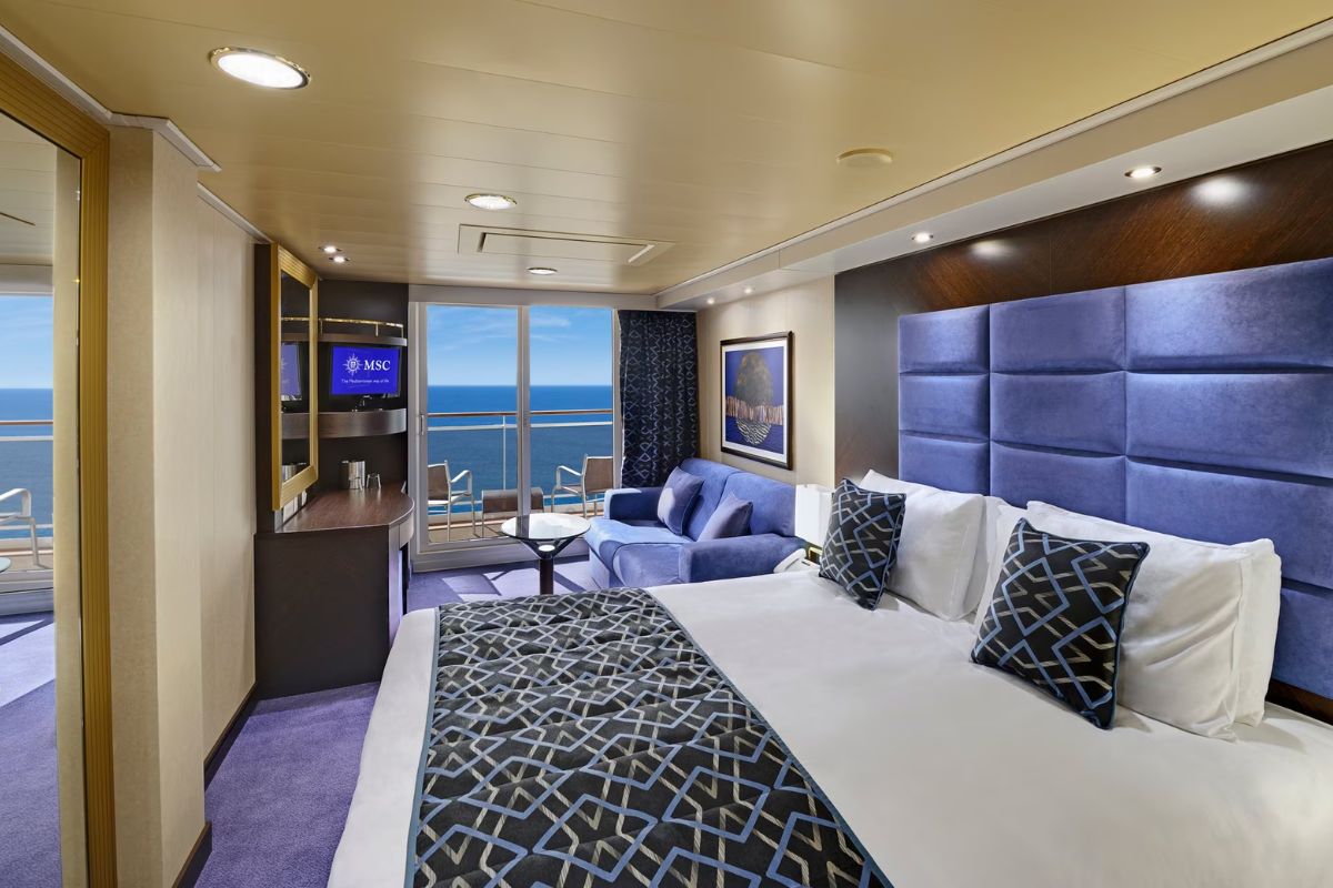 Cabine de varanda - Divulgação/MSC Preziosa/ND