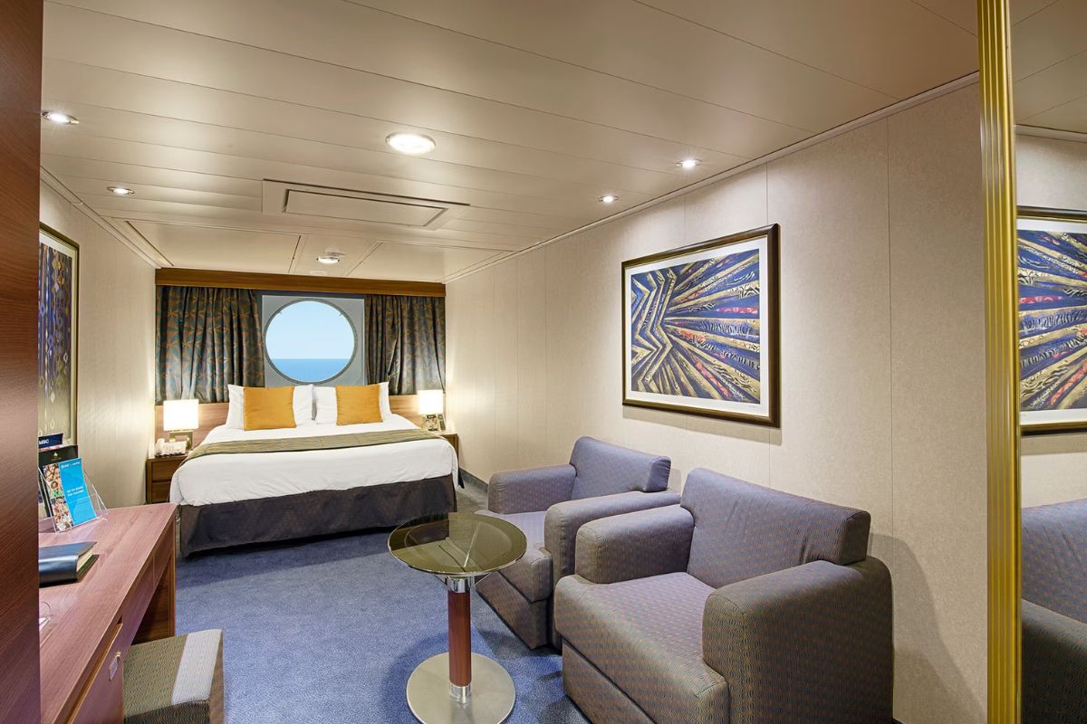 Cabine externa com vista para o mar - Divulgação/MSC Preziosa/ND