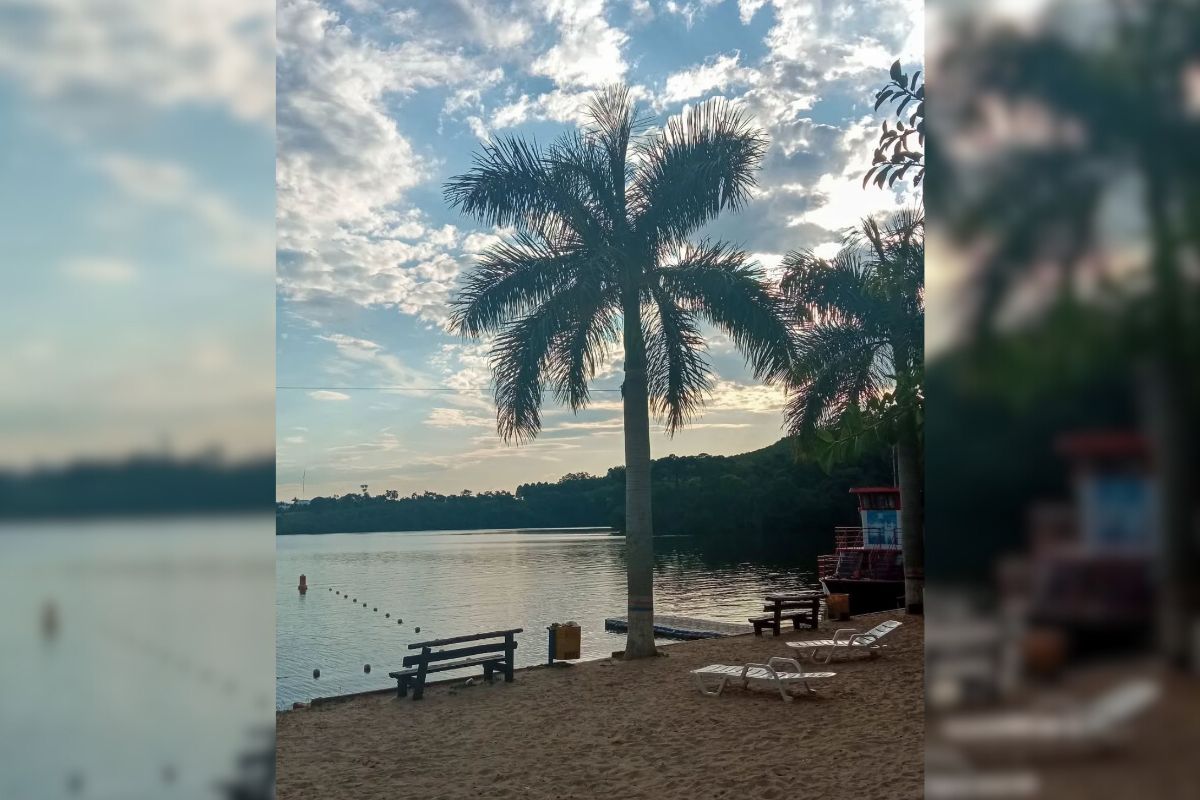 Uma das características marcantes da Prainha de Itá é o visual de águas calmas e transparentes