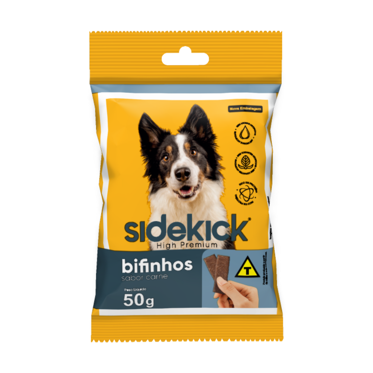 Sidekick Premium Snack Bifinho Cães Sabor Carne