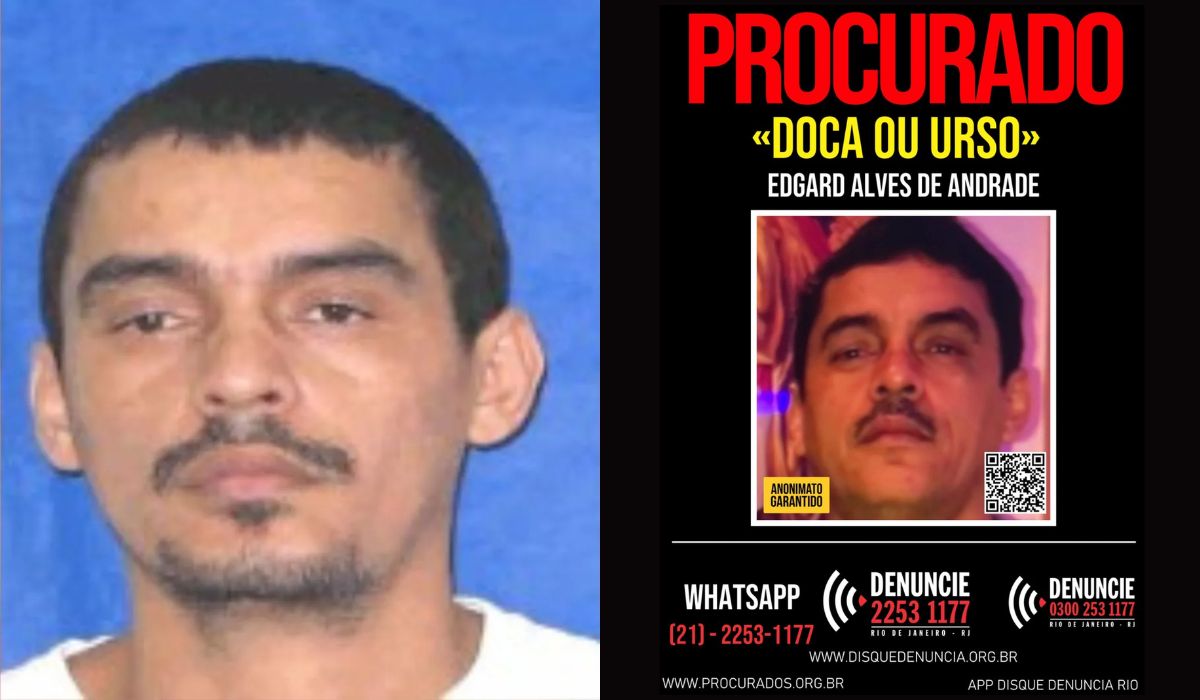 Edgard Alves de Andrade é um dos mais procurados do RJ