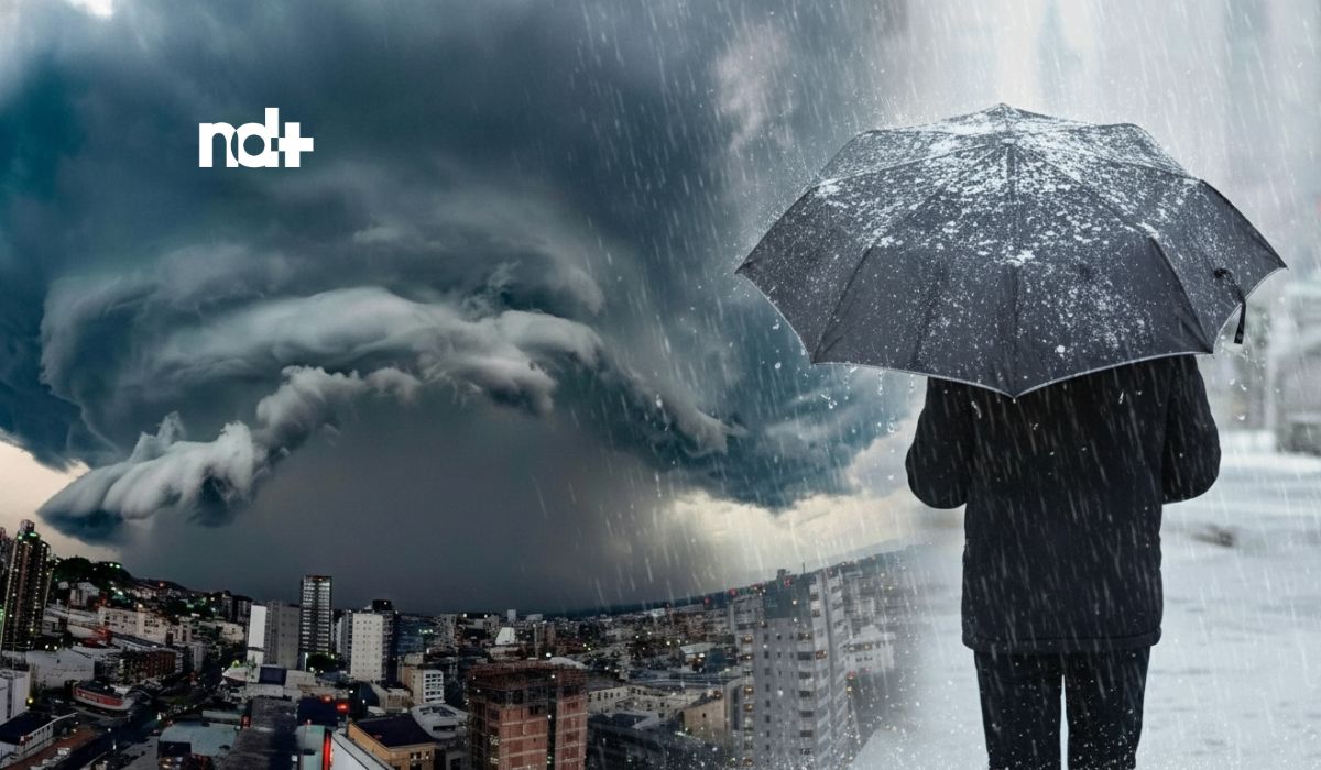 Ciclone provoca queda nas temperaturas