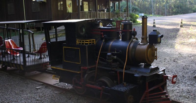 Atração turística possui a réplica de uma locomotiva de 1922 à disposição dos visitantes - Comunicação Satc/ND Mais