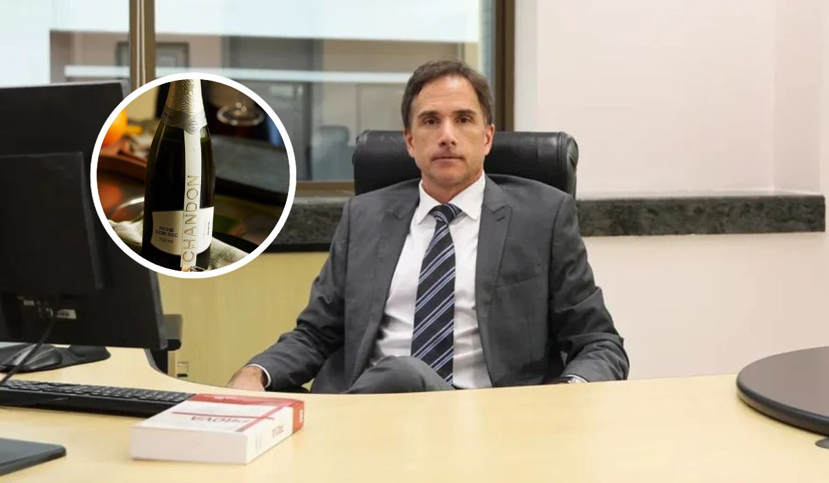 contioutra.com - V&iacute;deo flagra juiz da Opera&ccedil;&atilde;o Lava Jato levando champanhe sem pagar em mercado