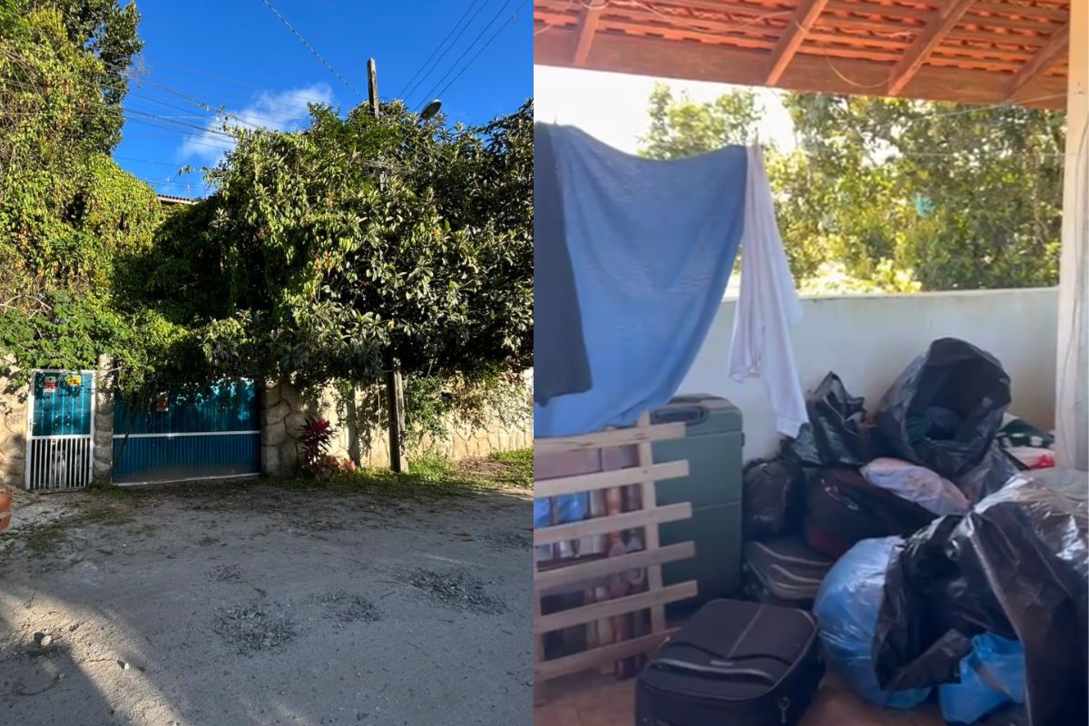 Imagem da fachada e por dentro da clínica investigada em SC