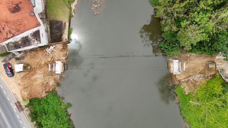 A ponte Emílio Meier é uma das que estão passando pelo processo de restauração - Divulgação/Prefeitura de Jaraguá do Sul/ND Mais