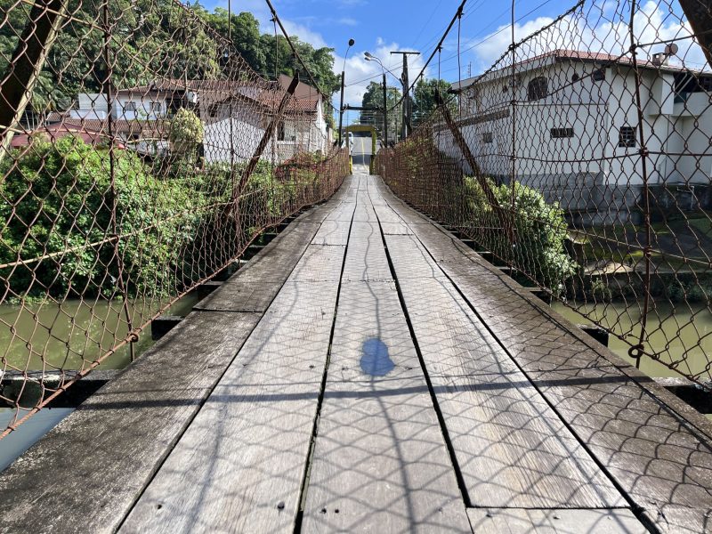 A ponte Pênsil Emílio Meier, mais recente entre elas, foi erguida em 1998 e conecta o bairro Rio Molha ao Jaraguá Esquerdo - Divulgação/Prefeitura de Jaraguá do Sul/ND Mais