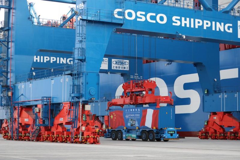 Porto de Chancay, no Peru, destino final da ferrovia bioceânica - Li Mengxin/Xinhua/ND