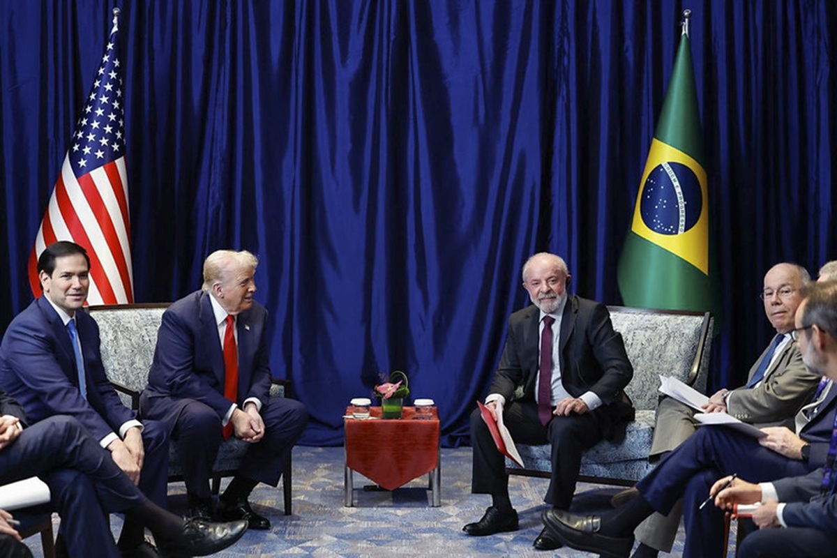 Reunião de Lula e Trump durou 50 minutos e abordou o “tarifaço” dos Estados UnidosFoto: Ricardo Stuckert / PR