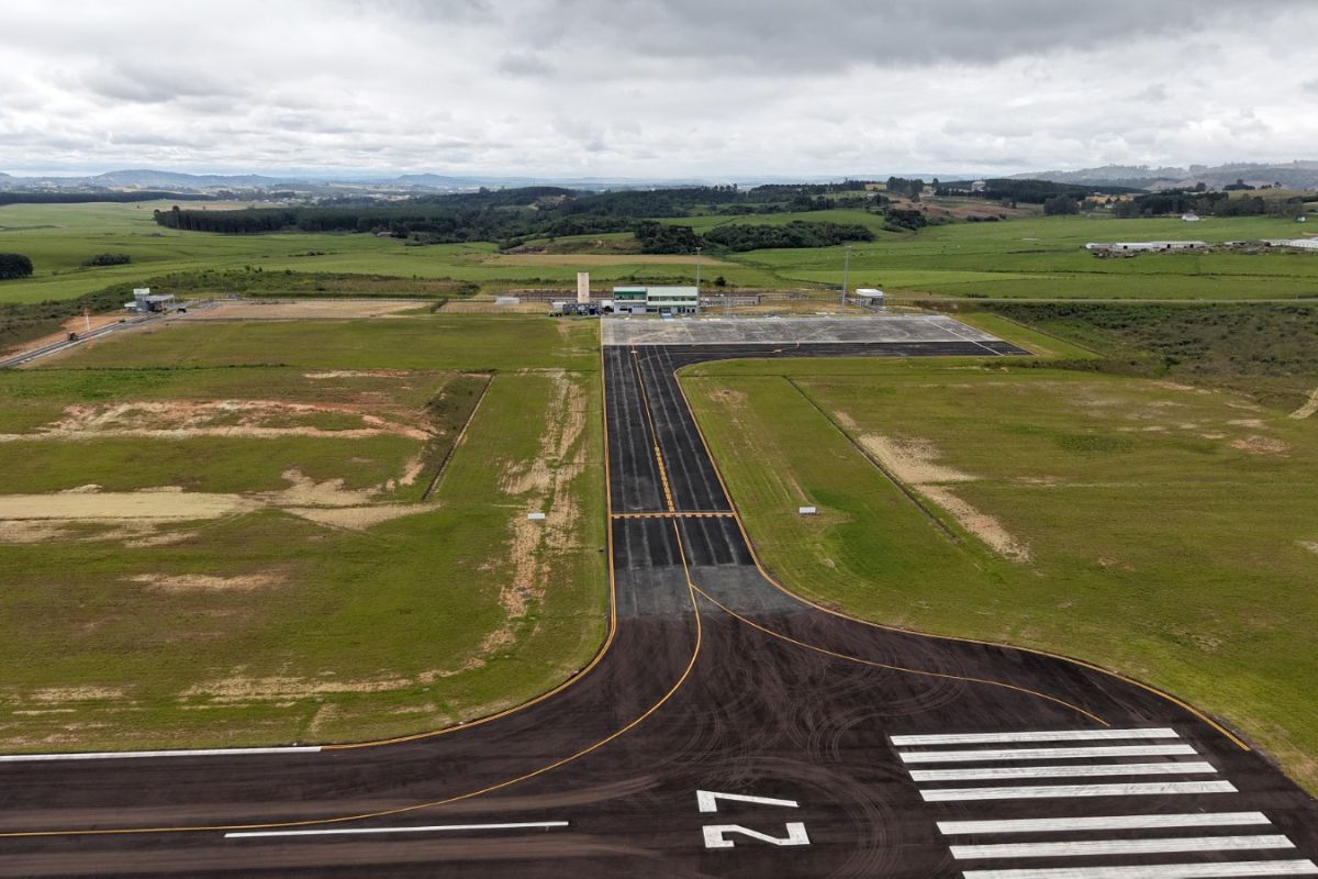 Aeroporto da Serra Catarinense estava fora de operação há oito mesesFoto: Divulgação/Amures/ND Mais