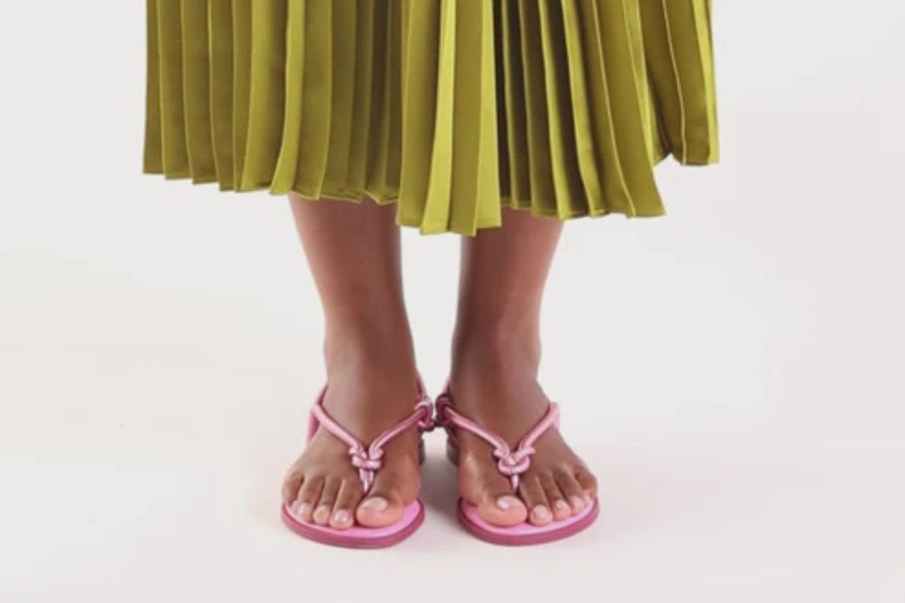 As tiras cilíndricas ajudam a definir o visual simples do calçadoFoto: Havaianas/ND Mais