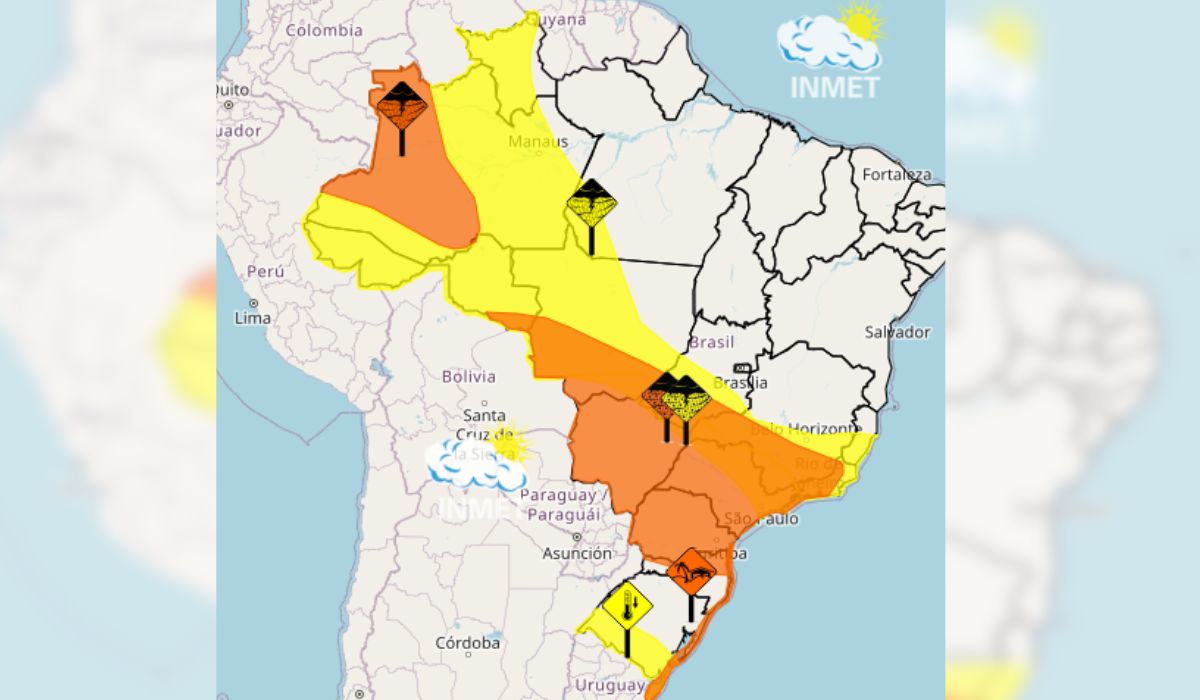 chuvas no Brasil, frente fria