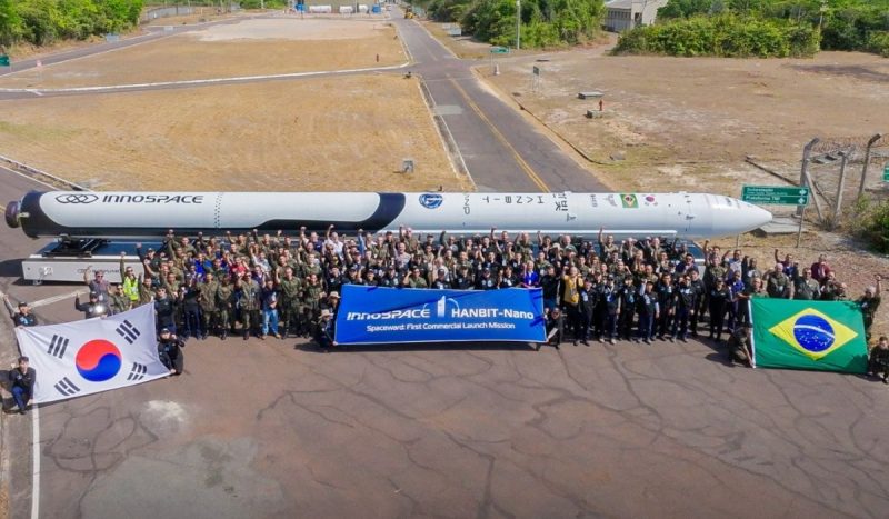 Foguete comercial de 20 toneladas foi produzido pela startup sul-coreana Innospace - Divulgação/ND