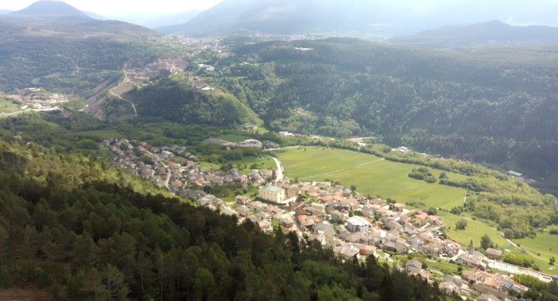 Fornace, na Itália, vista de cima - Reprodução/Comune di Fornace/ND Mais