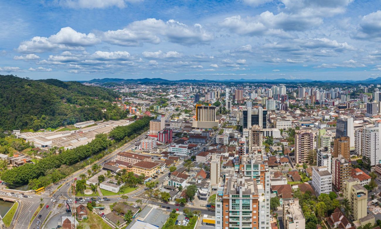 Vista da área central de JoinvilleFoto: Prefeitura de Joinville/Divulgação/ND Mais