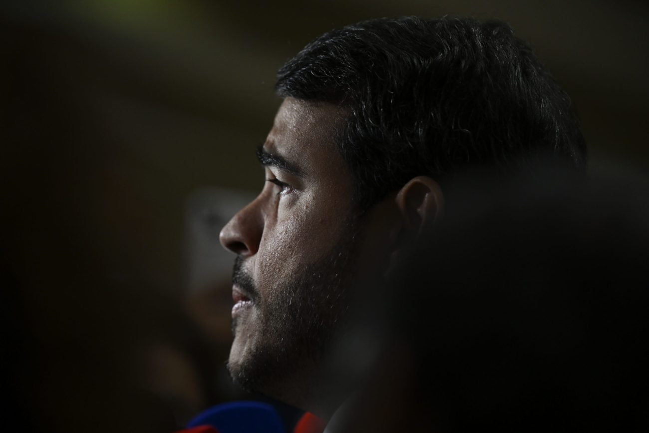 Advogado-geral da União, Jorge Messias, visita o Senado em busca de apoio de parlamentares antes de sabatina na Comissão de Constituição, Justiça e Cidaddania (CCJ)Foto: Andressa Anholete/Agência Senad/ND Mais