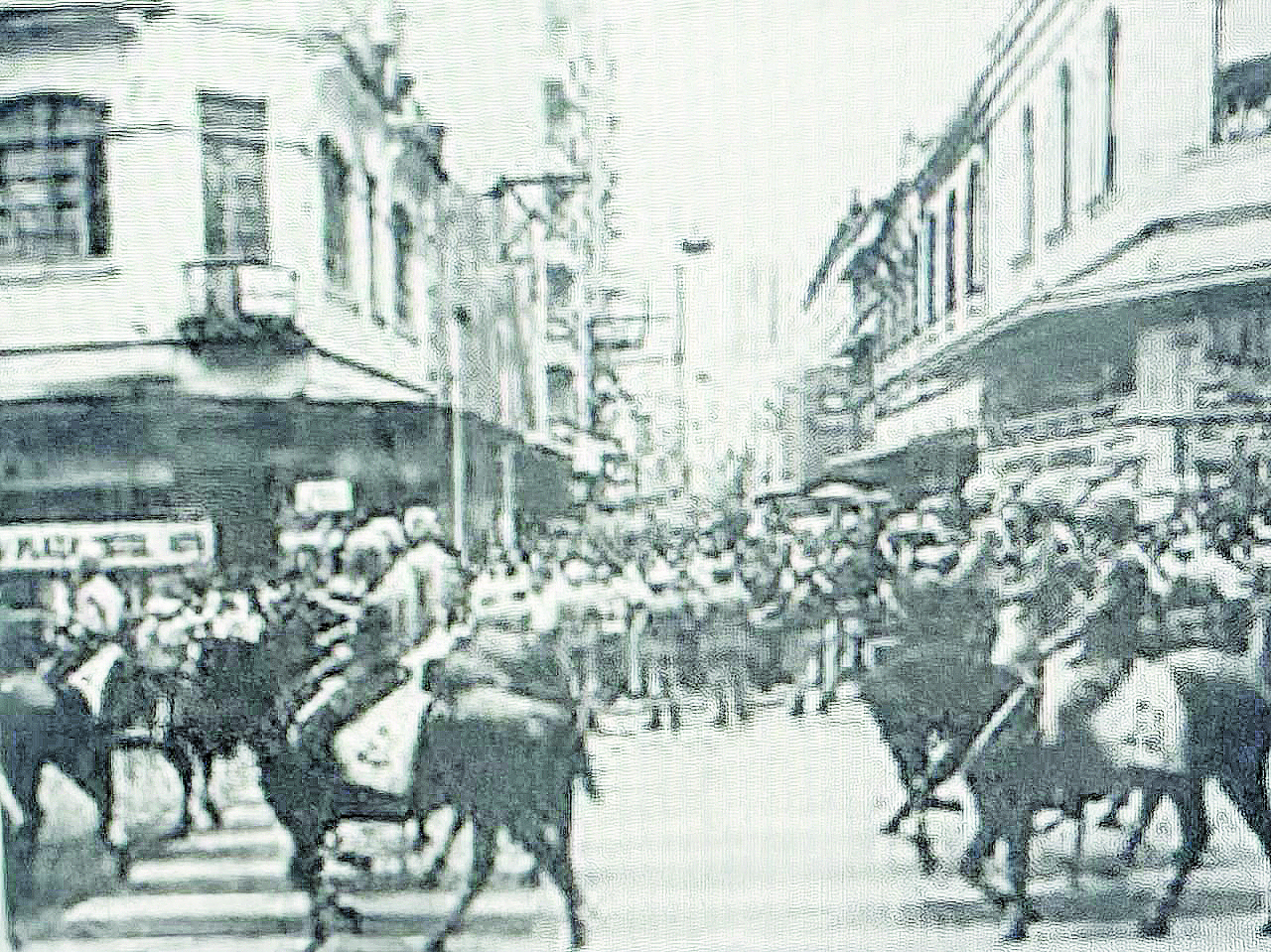 Centro Histórico virou praça de guerra em ato contra a prisão dos estudantesFoto: Divulgação/ND Mais