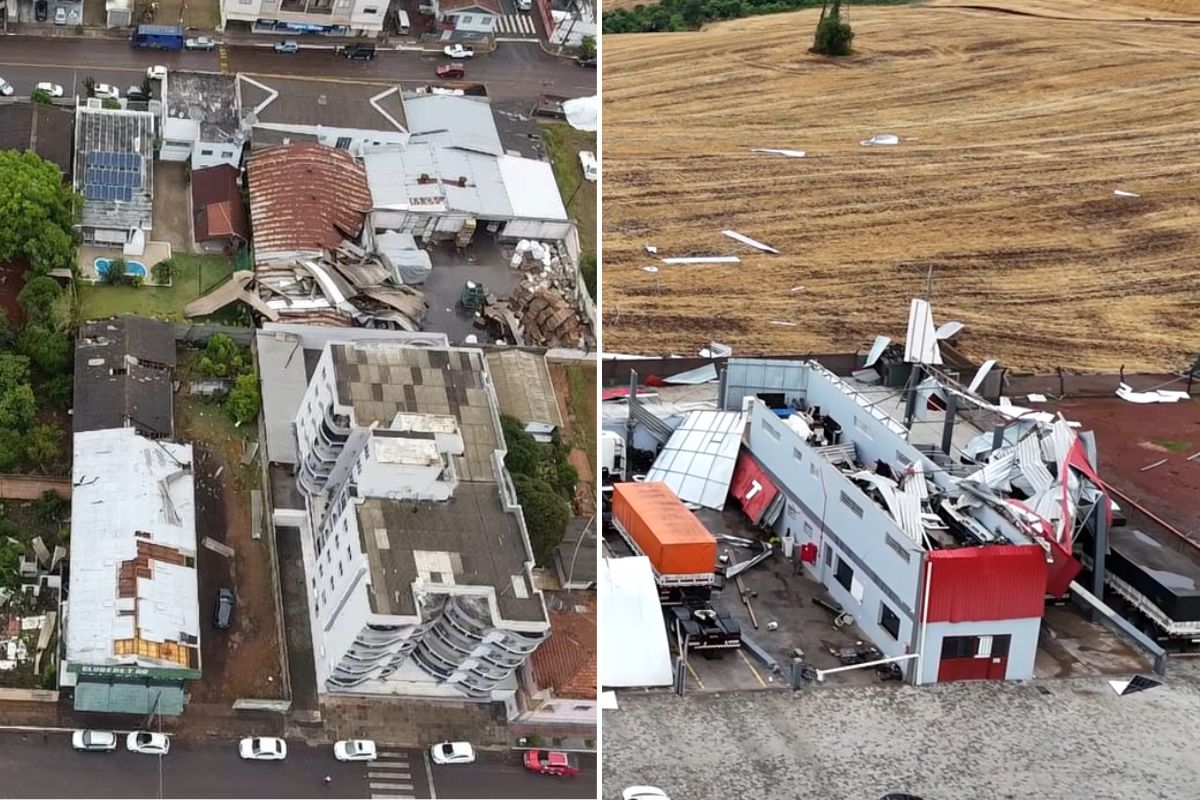 Tornado em Xanxerê: ventos fortes deixam 310 casas afetadas