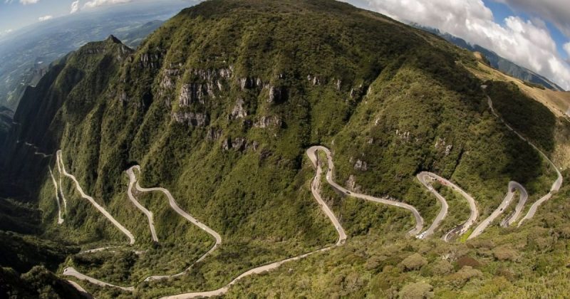Vista aérea da Serra do Rio do Rastro - Foto: Iraci Duarte