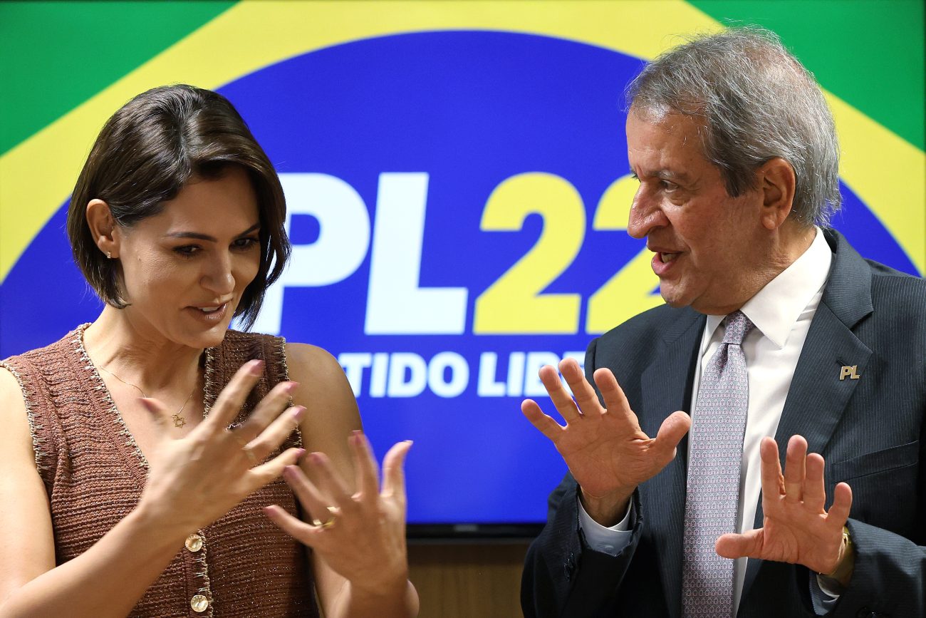 Michelle Bolsonaro deve apresentar alternativa no Ceará, em alinhamento com o presidente estadual do partidoFoto: Beto Barata/ND Mais