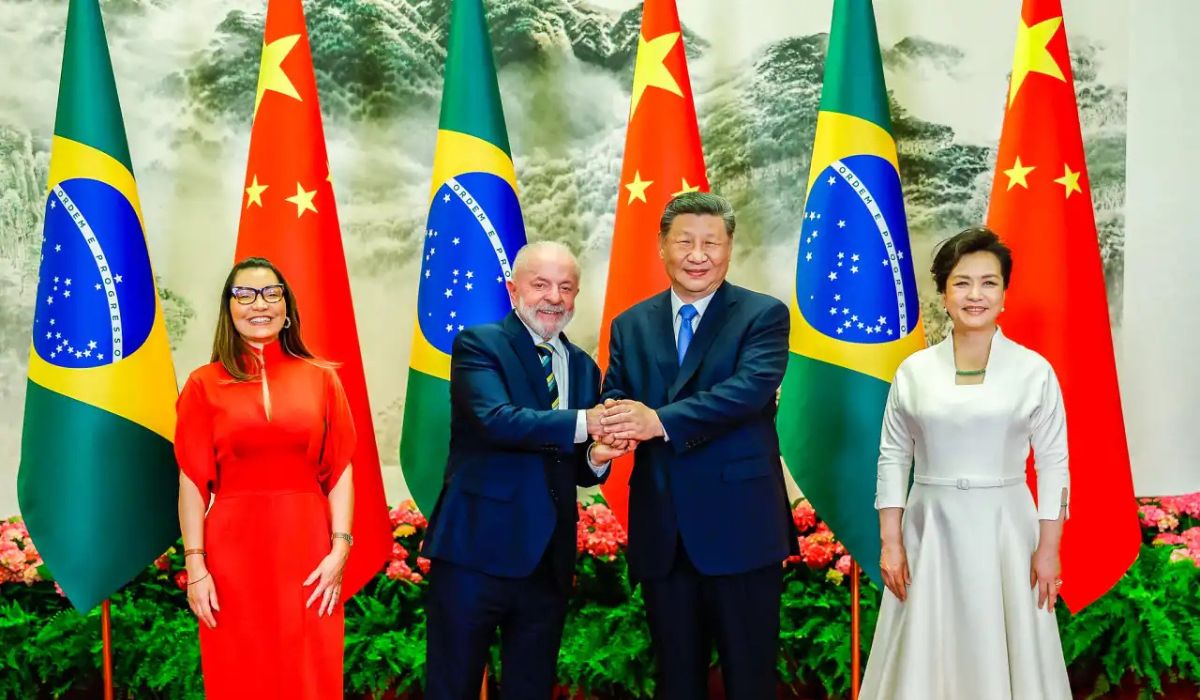 A primeira-dama teria quebrado o protocolo ao pedir a palavra diante de Xi JinpingFoto: Ricardo Stuckert / PR